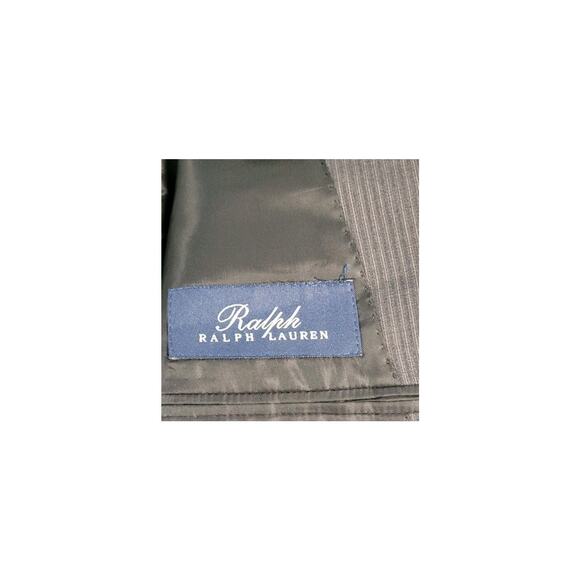 Ralph Ralph Lauren 100% Wool Gray Pinstripe Suit 42L / 36x31 EUC - Picture 3 of 10